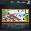 山水风景画 花开富贵（孔雀）_编号10390753.jpg