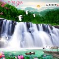 瀑布山水风景画_编号10638730.jpg